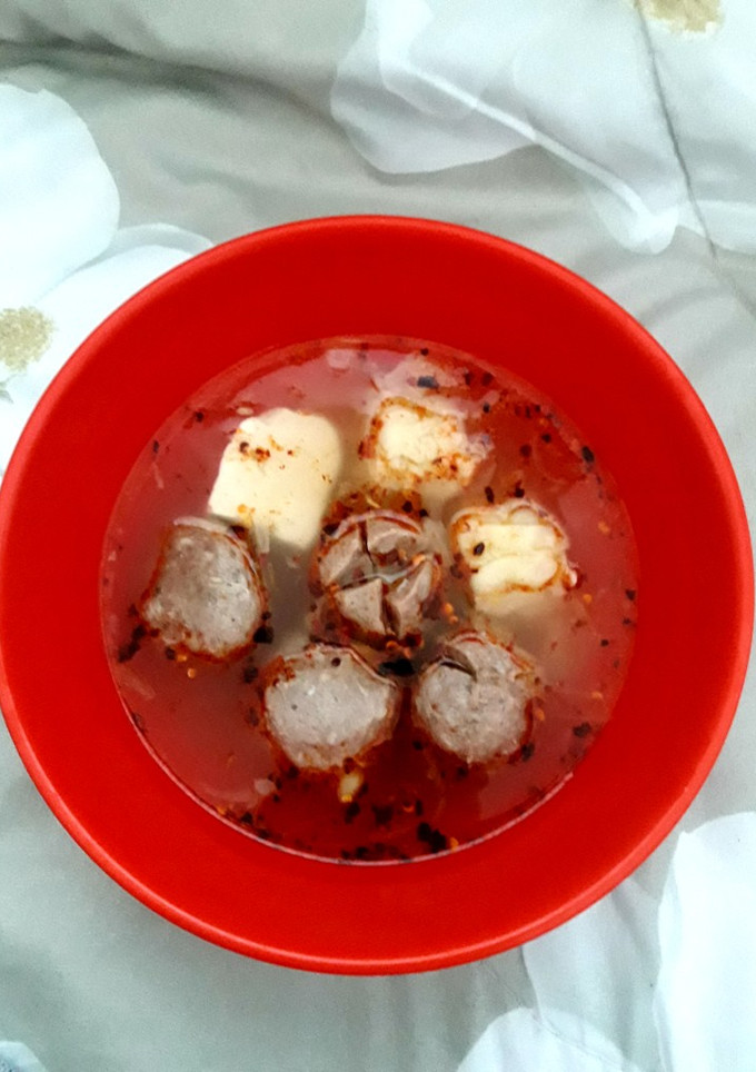 Foto resep Sop bakso tahu siomay mudah