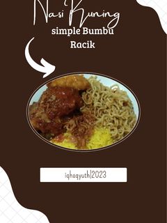 Foto resep Nasi Kuning simple Bumbu Racik