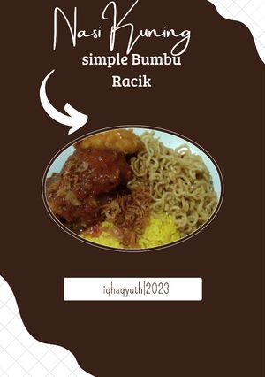 Foto resep Nasi Kuning simple Bumbu Racik