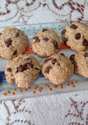 Una foto de Galletas de Harina de Avena y Chips