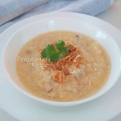 A picture of Chinese Congee/Jook using Leftover cooked Rice.