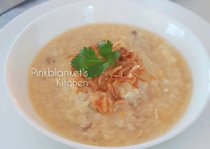 Chinese Congee/Jook using Leftover cooked Rice Recipe by Pinkblanket's ...