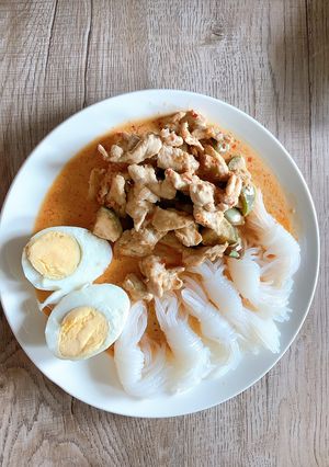 รูปของ ขนมจีนหมู คีโต