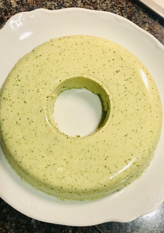 Una foto de Mousse de cilantro