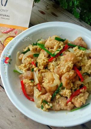 รูปของ ไก่กรอบผัดผงกะหรี่