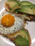 Avosalmuovo: Avocado, Egg, and Smoked Salmon Bruschetta