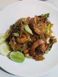 Drunken Noodles with Shrimp (Pad Kee Mao Sen Yai)