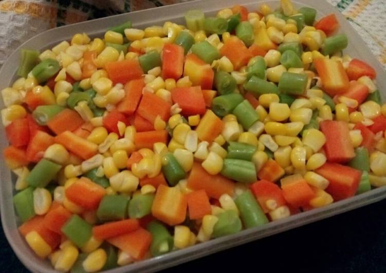 Homemade Frozen Veggies