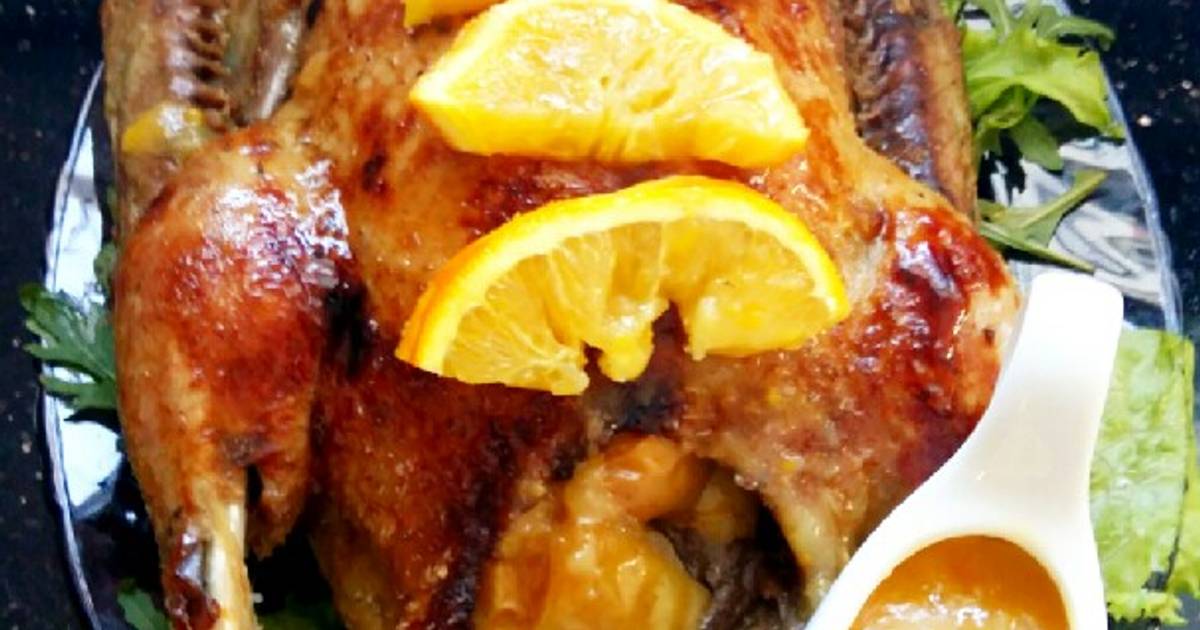 Сочная утка, запеченная с апельсинами - простой и вкусный рецепт с пошаговыми фото