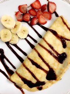 صورة لوصفة كريب 🍓🍌🍫
