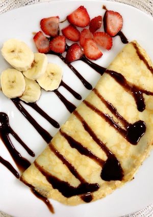 صورة لوصفة كريب 🍓🍌🍫
