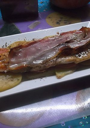 Foto principal de Trucha con patatas y tocino
