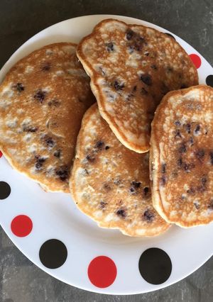 Une photo de Pancakes aux myrtilles