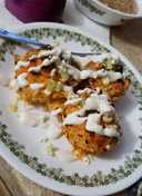 Spaghetti Squash Buffalo Chicken Cups