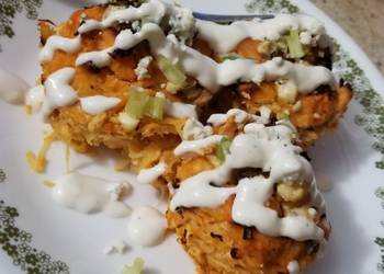Easiest Way to Make Perfect Spaghetti Squash Buffalo Chicken Cups