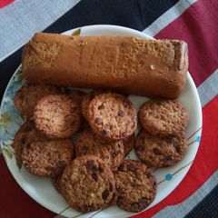 Chocolate cookies and roll A picture of Chocolate cookies and roll.