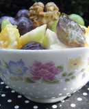 Ensalada de queso y frutas