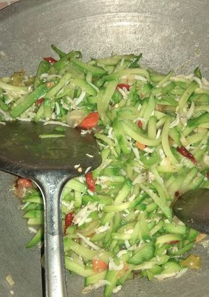 Foto resep Tumis labu siam kecil + teri medan