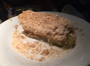 Una foto de Apple Crumble para chuparse los dedos