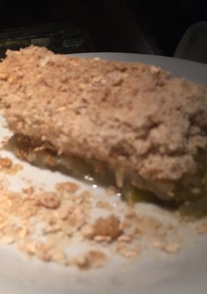 Una foto de Apple Crumble para chuparse los dedos