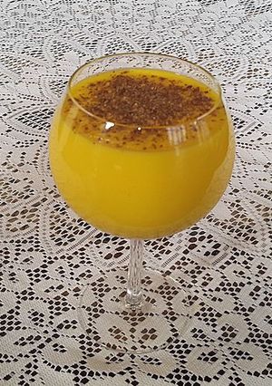 Una foto de Mousse de mango