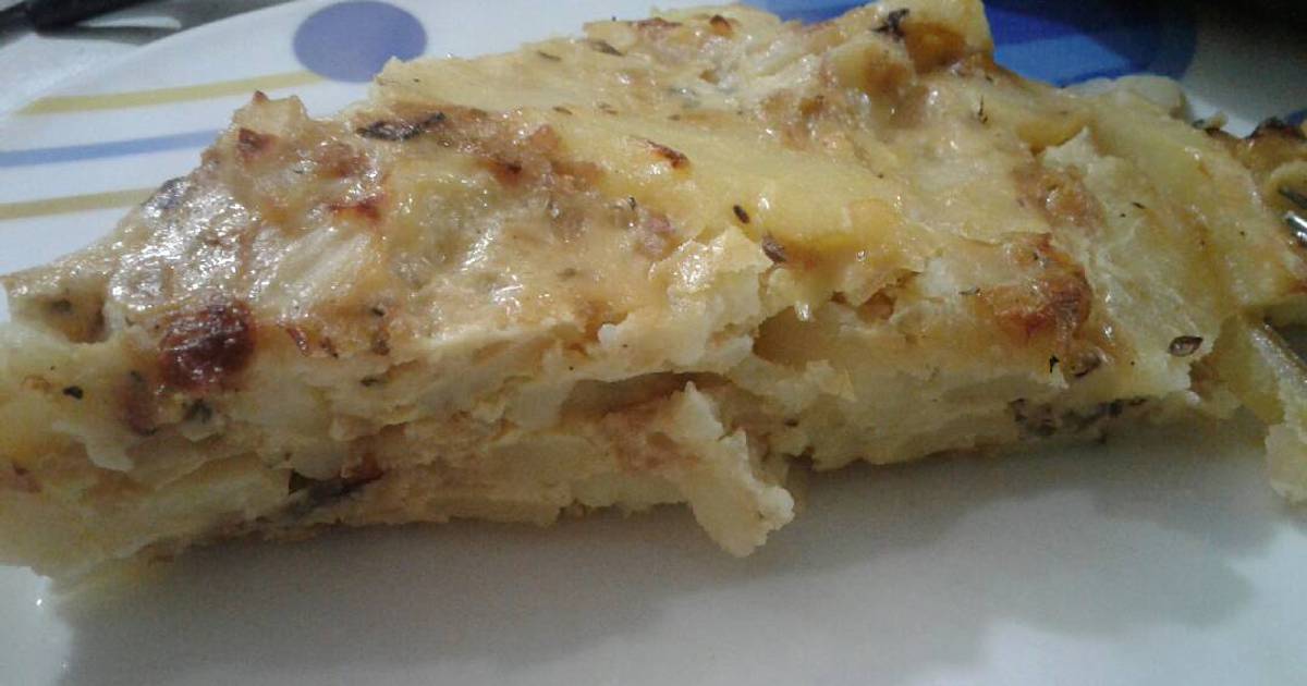Cómo hacer Tortilla de papa al horno Receta de daii hernandez Cookpad