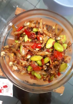 Foto resep Sambal Teri Pete Asam Jawa