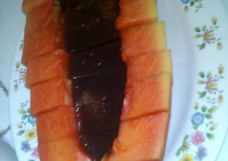 Pepaya with ager coklat