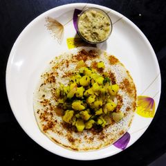 A picture of Davangere Loni (Butter) Dosa.