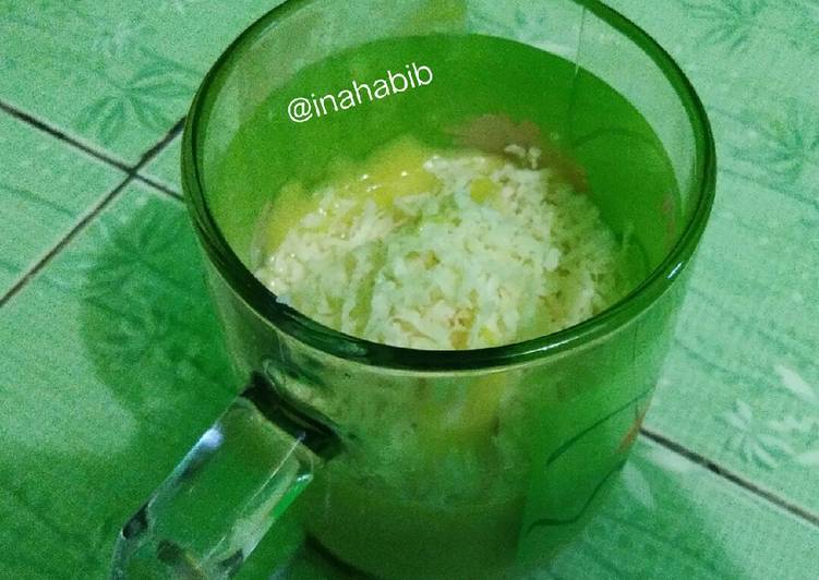 Langkah Mudah untuk Menyiapkan Milky Mango Juice with Cheese Anti Gagal