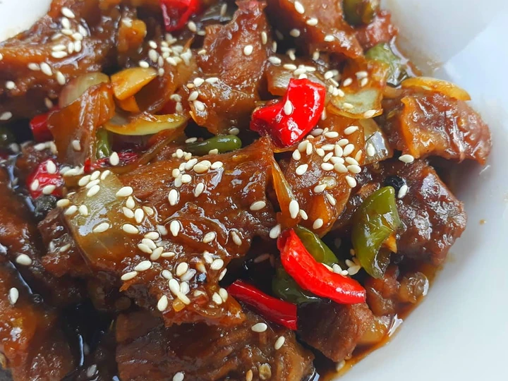 Cara Gampang Menyiapkan Resep Daging Sapi Lada Hitam Extra Pedas 🌶😉 yang Bisa Manjain Lidah
