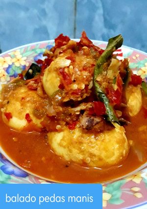 Foto resep Telor Balado Pedas Manis