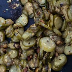 A picture of Dondakaya (Ivy Gourd) fry.