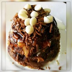 A picture of Peanut Butter and Nutella Mug Cake.