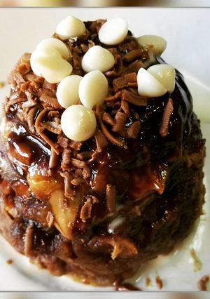 A picture of Peanut Butter and Nutella Mug Cake.