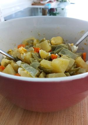 Una foto de Ensalada de habichuelas verdes y patatas en MC
