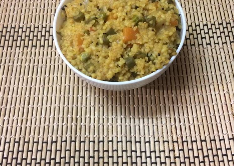 Easiest Way to Make Perfect Lapsi vegetable upma