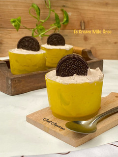 Foto resep Ice Cream Milo Oreo