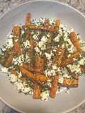 Grilled carrot salad