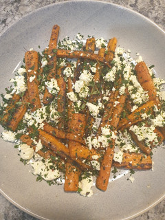 A picture of Grilled carrot salad.