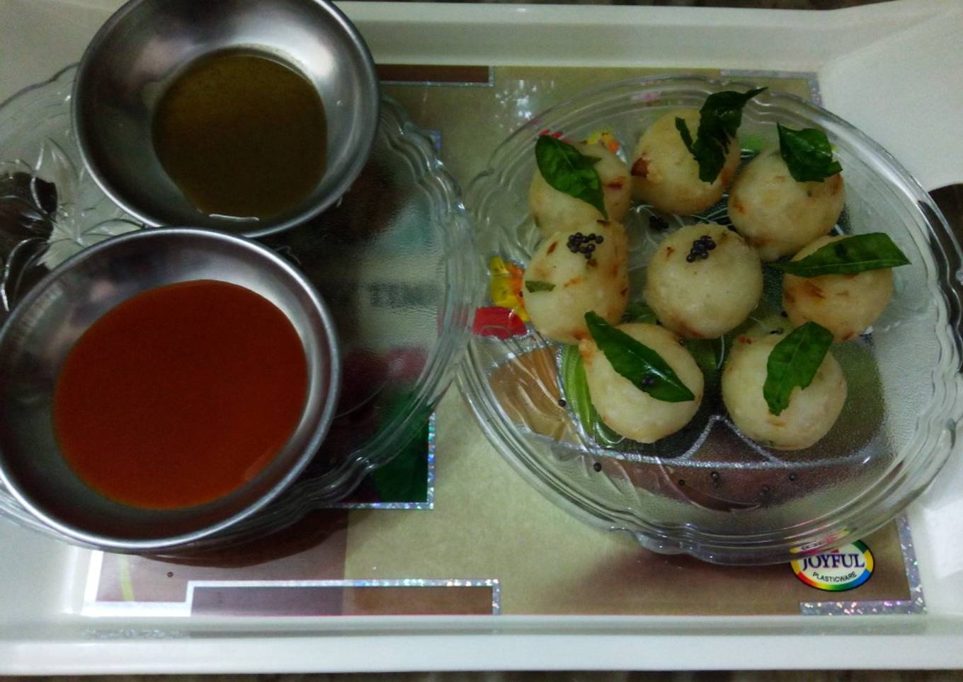 Crispy leftover rice balls