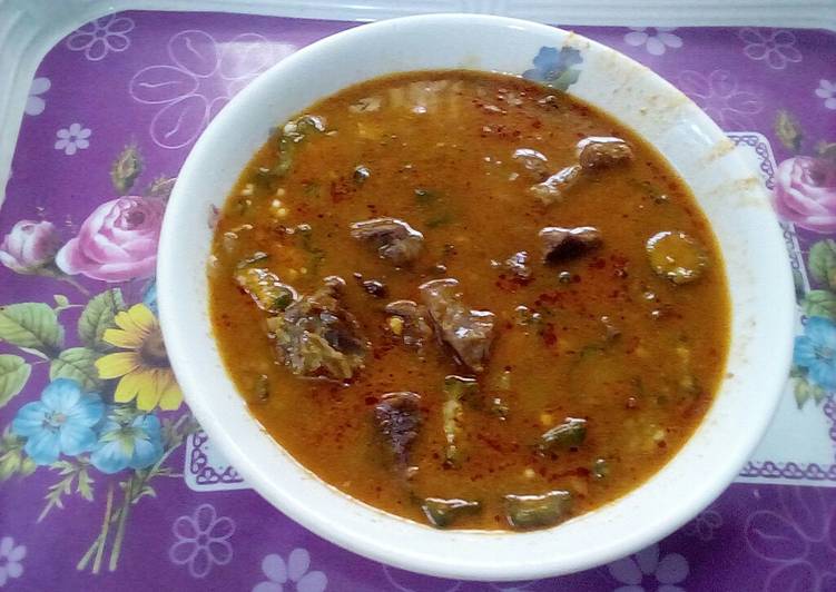 Recipe of Perfect Ogbono and okro soup