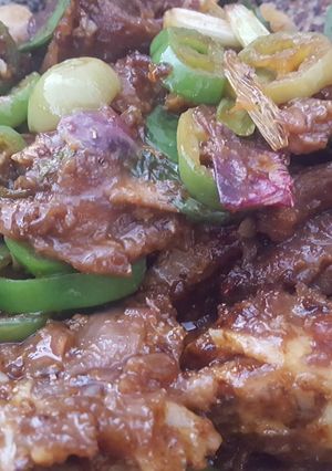 Foto resep Iga pedas Saus Tiram