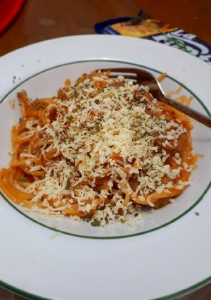 Foto resep Spaghetti bolognese (kecut sedang) very simple step!