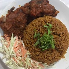 A picture of Jollof Rice.
