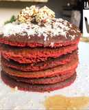 Panquecas Red Velvet Saludables