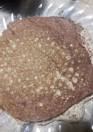 Una foto de Panqueque de avena y harina integral