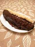 219. Brazo de gitano de coco y chocolate