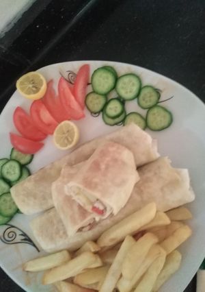 صورة لوصفة كساديا الدجاج 🌯🍟