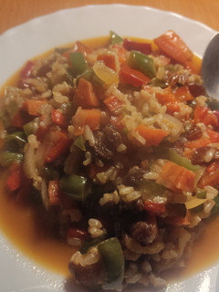 Una foto de Arroz caldoso con verduras